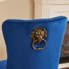 Kumasinova Mid Century Dining Chairs Set of 2,Tufted Kitchen Chairs with Lion Head Pull Ring,Velvet Dining Chair with Gold Wood Legs&Nailhead Trim - 4 of 4