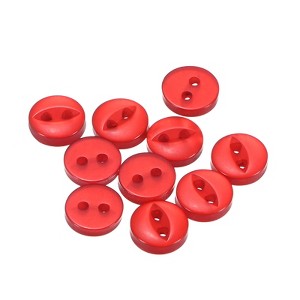 Unique Bargains Round Resin 2-Hole Fish Eye Craft Replacement Sewing Button 10 Pcs - 1 of 4