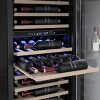 Kismile Beverage Refrigerator 23.4 inches 112 Bottles Dual Zone Built-in/Freestanding Can Cooler - 3 of 4