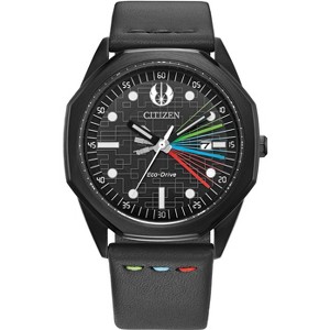 Citizen Star Wars Eco-Drive featuring Jedi Master 3-hand Blac IP Black Leather - 1 of 4