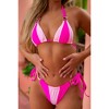 'Strawberry Sherbet' Double Strap Triangle Bikini Top Strawberry Sherbet Medium - 4 of 4