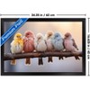 Trends International Reinders: Animals - Pastel Birds Framed Wall Poster Prints Black Framed Version 14.725" x 22.375" - 3 of 4