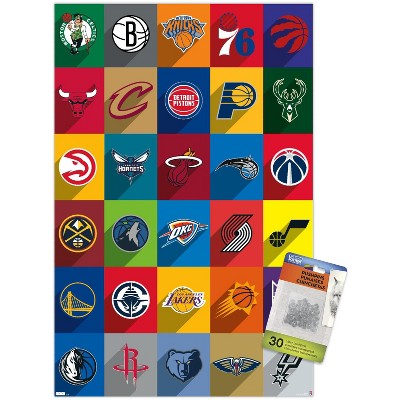 Trends International NBA League - Logos 24 Unframed Wall Poster Prints