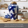 Mikasa Blue & White Ceramic Ginger Jar, 8"x15" - 4 of 4