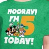 Girls' - Disney - Hooray I'm 5 Today Short Sleeve Graphic T-Shirt - 2 of 4