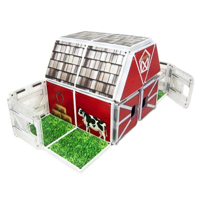Kaplan Farmyard Barn Magna-Tiles - Farmyard Barn with Animals