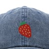 Dalix Strawberry Embroidered Cotton Dad Hat Fruit Adjustable Casual Baseball Cap Nature Womens - 2 of 4
