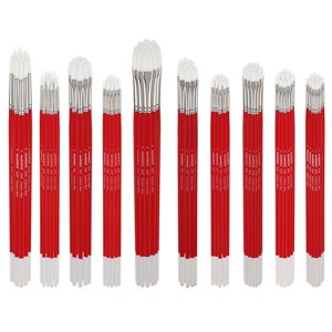 Creative Mark Pro White Soft Filament Acrylic Paint Brushes - Bulk Pack of 120 Assorted - Versatile Synthetic Brushes for Acrylic Painting , Gouache, - 1 of 4