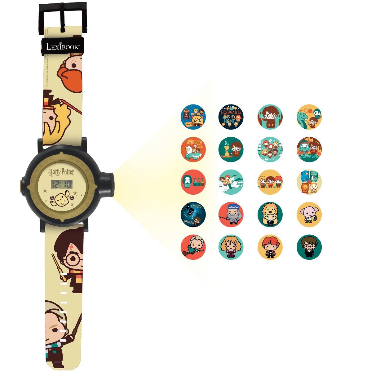 Lexibook Harry Potter Adjustable projection watch digital screen, 20 images of Harry Potter