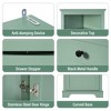 KWPZQEB Tall Corner Cabinet, Modern Storage Cabinet with 3 Drawers & Adjustable Shelves, Home Space Saver for Bathroom, Living Room - 4 of 4