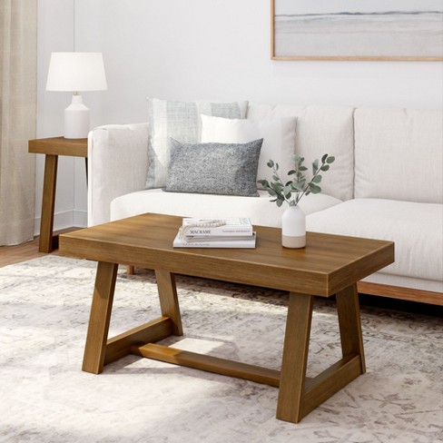Plank+beam Classic Rectangular Coffee Table, 40" Farmhouse Coffee Table : Target