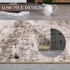 Modern Abstract Area Rug Soft Washable Foldable Accent Rug Non Slip Low Pile Throw Rugs for Living Room Bedroom - 4 of 4