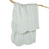 Martha Stripe Taupe Quilted Throw - Levtex Home - 4 of 4