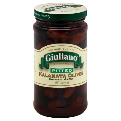 Giuliano Pitted Kalamata Olives - 6 pack, 6.5 oz