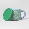 17 fl oz Stoneware Squiggly Print Lidded Mug - Room Essentials™ - 3 of 4