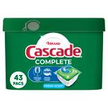 Cascade Fresh Scent Complete ActionPacs Dishwasher Detergents