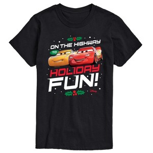 Men's - Disney - On The Highway To Holiday Fun Short Sleeve Graphic T-Shirt - 1 of 4