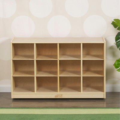 ECR4Kids ECR4Kids 12 Cubby Mobile Tray Storage Cabinet, 3x4, Classroom Furniture