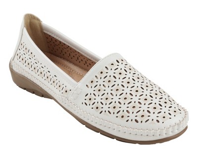 Gc Shoes Martha White 7.5 Perforated Flats : Target