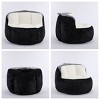 Faux Fur Bean Bag Sofa Chair for Adults, Foam Filled Giant  Bean Bag Couch with Handle and Non-Slip Base for Living  Room or Bedroom-Koiai - 4 of 4
