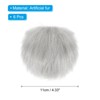 Unique Bargains Fluffy Soft Elastic Faux Fur Pom Poms for Hats DIY Scarves Gloves 6 Pcs - 2 of 4