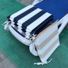 VisioGear 4PCS Outdoor Patio Seat Cushion, Replacement Seat Cushion with Ties for Gardens, Patios, Navy Blue White Striped, 14.67"*14.67"*2.1" - 4 of 4