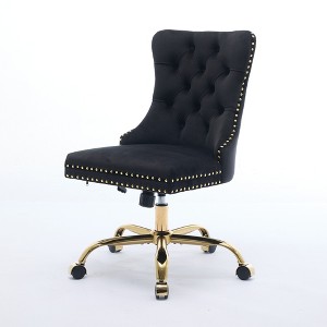 Dexmalle Tufted Button Swivel Office Chair - 1 of 4