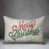 Creative Products Merry Christmas Script 20 x 14 Spun Poly Pillow - 3 of 3