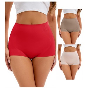 INSPIRE CHIC 3 Pcs Women's High-Waisted Briefs Tummy Control Butt Lifter Control Panties - 1 of 4