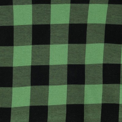 plaid black & green