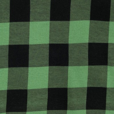 plaid black & green