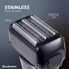 Brookstone - 5-Head Foil Shaver, Cordless & Rechargeable Electric Razor Providing Smooth, Precise Shaving for Face and Head - 3 of 4