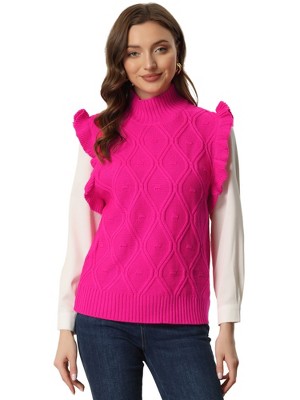 Women's Cable Knit V Neck Sweater Vest - Cupshe : Target