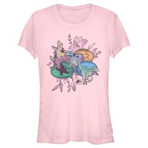 Juniors Womens Jurassic World Easter Cracked Dinosaurs T-Shirt - 1 of 4