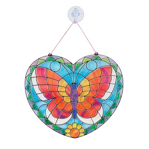 Sticker seven glass hearts 