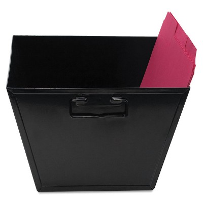 Advantus Steel File and Storage Bin Letter 12 1/8 x 11 1/4 x 7 3/8 Black 63008