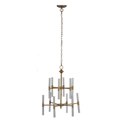 28" Idony Chandelier Gold/Clear - A&B Home