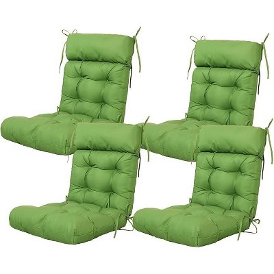 ARTPLAN Patio Chair Cushion,Tufted Adirondack Outdoor Chair Cushion,Wicker High Back Outdoor Seat Cushion,Set of 4,21"X21"X4" (4 Pack)