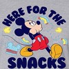 Women's - Disney - Here For The Snacks Cropped Graphic T-Shirt - image 2 of 4