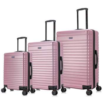 InUSA Deep Lightweight 3pc Hardside Spinner Luggage Set