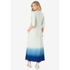 Roaman's Women's Plus Size Dolman Sleeve Maxi Dress - 3 of 4