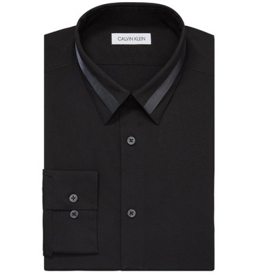 Calvin Klein Mens Stretch Button Down Dress Shirt