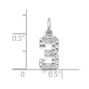 Black Bow Jewelry Sterling Silver, Varsity Collection, Small D/C Pendant, Number 3 - 4 of 4