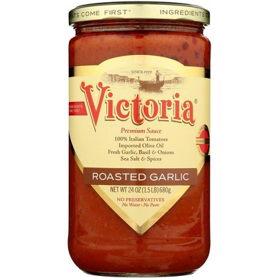 Victoria Roasted Garlic Sauce - 6 pack, 24 oz