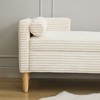 PAGED Sofa Chair Modern Ottoman Bench with Adjustable Back and Metal Legs, End of Bed Stool for Living Room, Bedroom, Entryway - 3 of 4