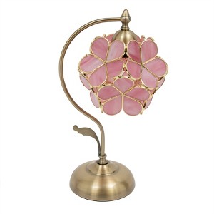 YIYIBYUS Floral Shape Desk Light, Stained Glass Table Lamp - 1 of 4
