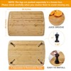 Bamboo Stovetop Cover Cutting Board with Legs, Juice Grooves, Large Gas Burner Protector, Cooktop Noodle Board, Durable and Stylish Stove Cover - 2 of 4
