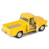 KiNSMART 1955 Chevrolet Stepside Pickup Truck 5 Inch 1:32 Scale Die Cast Metal Little Truck (Yellow) - 2 of 2