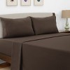 Microfiber Sheets Set 4 Piece Solid Sheet Set Deep Pocket Bed Sheets Plain Bedding with Pillowcases  - Lux Decor Collection - 2 of 4