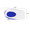 Unique Bargains Silicone Heel Support Cup Pads Orthotic Insole Plantar Care Heel Pads 4Pcs Ripple Pattern Red - 4 of 4